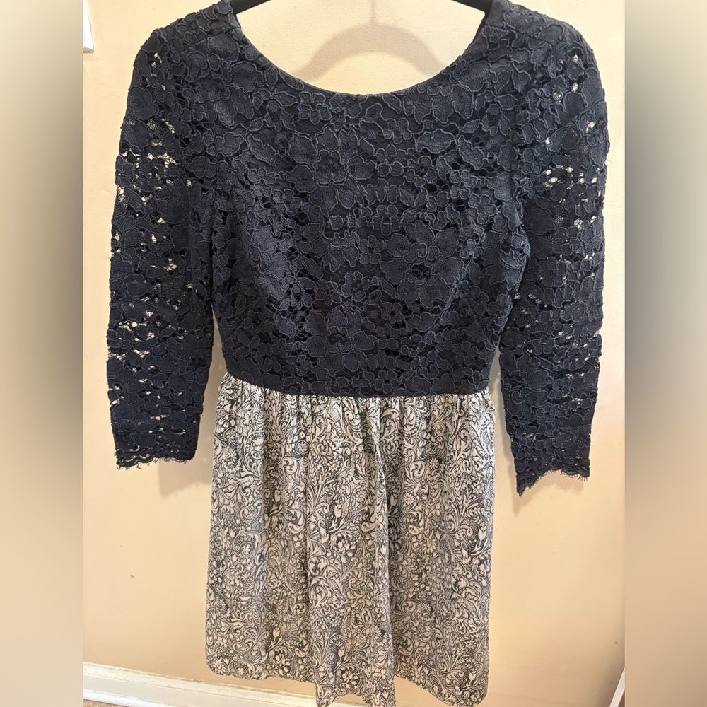 NWOT ERIN Erin Fetherston Black Lace Polly Dress Women’s Size 2 - Picture 7 of 17